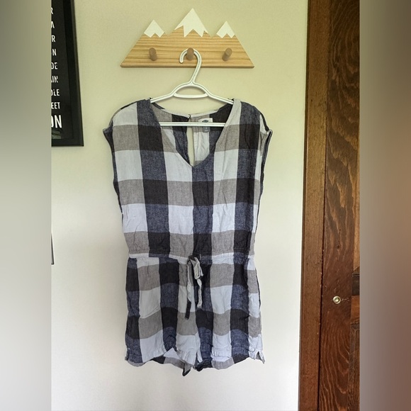 Oversized check romper - Picture 1 of 2